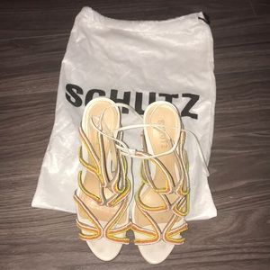 Meera beaded high heal sandal